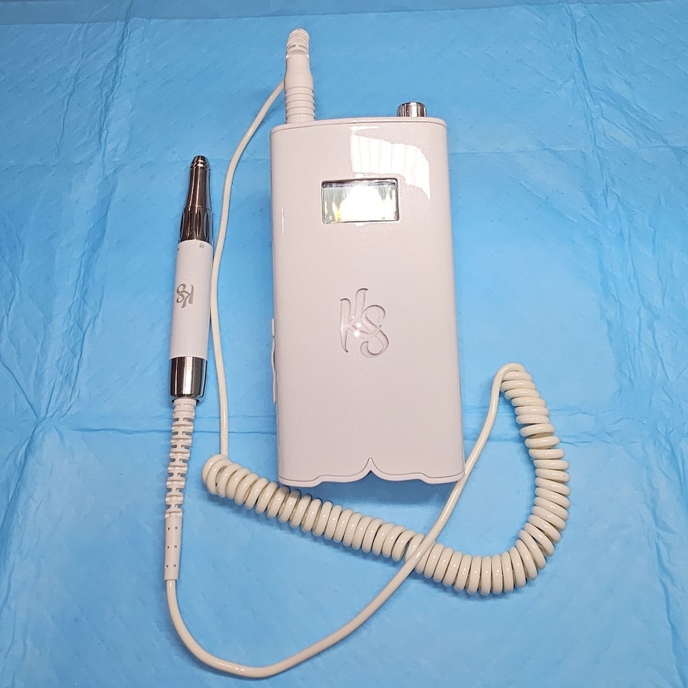 White Portable Electric Nail Drill